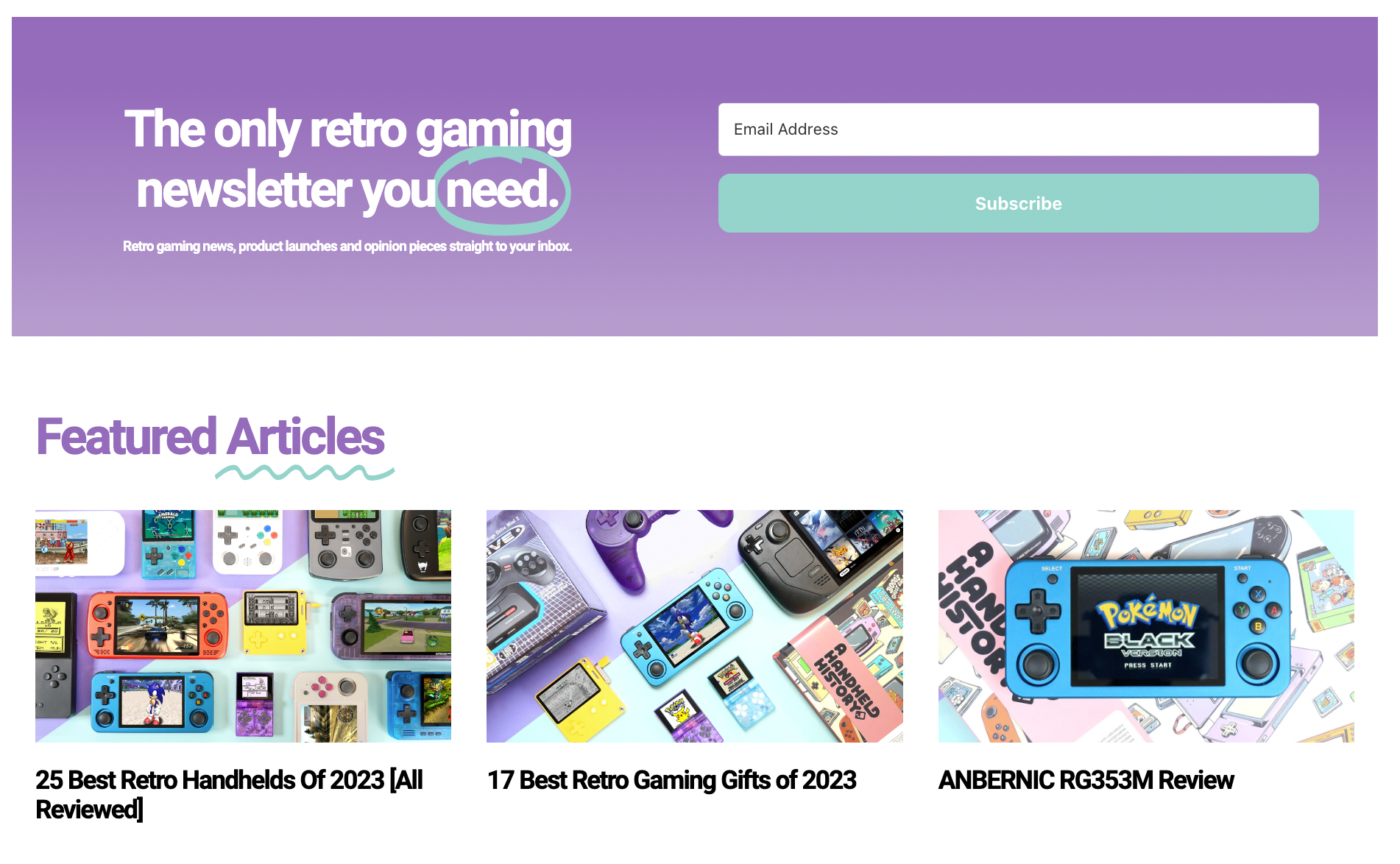 Retro Dodo homepage in December 2022