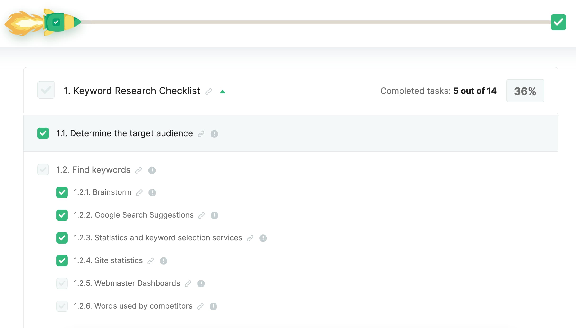 SEO checklist tool