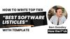 best software listicles