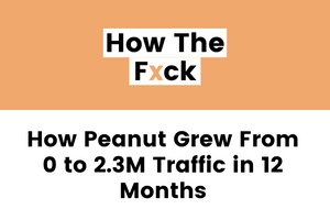 How Peanut Grew from 0 to 2.3M Monthly Traffic in 12 Months