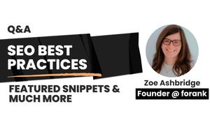 SEO best practices with zoe ashbridge