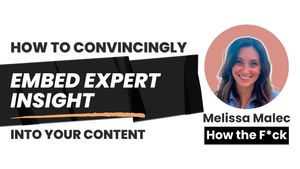 How to Convincingly Add Expert Insight into Content