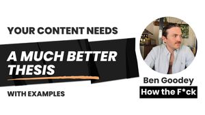seo content needs a thesis